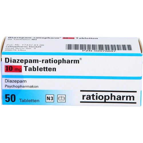 Diazepam 10 mg | Angstzuständen | Muskelverspannungen | ratiopharm®