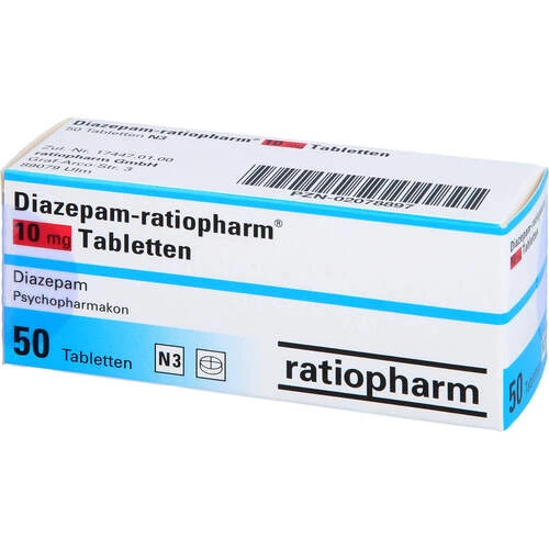 Diazepam 10 mg | Angstzuständen | Muskelverspannungen | ratiopharm®