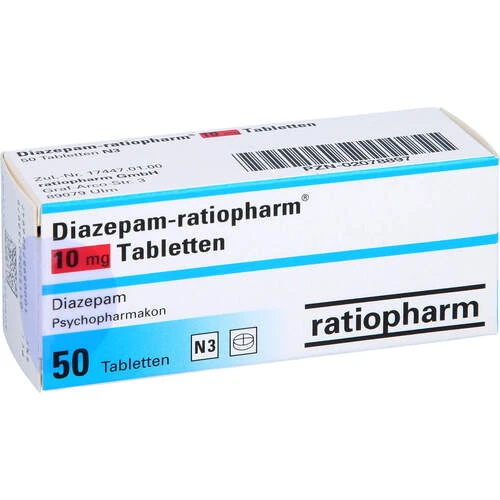 Diazepam 10 mg | Angstzuständen | Muskelverspannungen | ratiopharm®